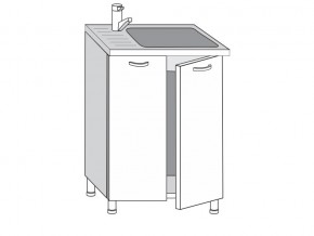 2.60.2мн Шкаф-стол на 600мм под накладную мойку с 2-мя дверцами в Снежинске - snezhinsk.магазин96.com | фото