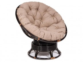 Кресло-качалка Papasan w 23/01 B с подушкой Antique brown, экошерсть Коричневый в Снежинске - snezhinsk.магазин96.com | фото