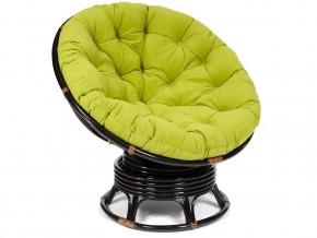 Кресло-качалка Papasan w 23/01 B с подушкой Antique brown, флок Олива в Снежинске - snezhinsk.магазин96.com | фото