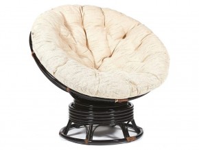 Кресло-качалка Papasan w 23/01 B с подушкой Antique brown, ткань Старт в Снежинске - snezhinsk.магазин96.com | фото