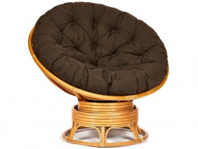 Кресло-качалка Papasan w 23/01 B с подушкой Honey, ткань Коричневый в Снежинске - snezhinsk.магазин96.com | фото