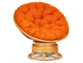 Кресло-качалка Papasan w 23/01 B с подушкой Honey, ткань Оранжевый в Снежинске - snezhinsk.магазин96.com | фото