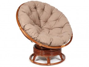 Кресло-качалка Papasan w 23/01 B с подушкой Pecan, экошерсть Коричневый в Снежинске - snezhinsk.магазин96.com | фото