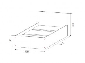 Кровать одинарная (Без матраца 0,9*2,0) в Снежинске - snezhinsk.магазин96.com | фото