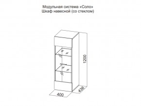 Шкаф навесной (со стеклом) в Снежинске - snezhinsk.магазин96.com | фото